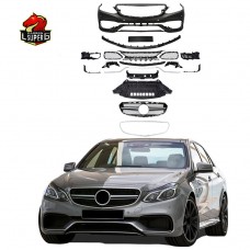 Обвес для Mercedes-benz E-klasse E63, Черный Пластик. Новое Обновление для Вашего Автомобиля!