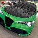Капот Alfa Romeo Stelvio из углеродного волокна в черно