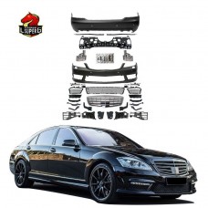 Бампер Задний для Mercedes-benz S-klasse в Стиле S63 S65 Amg, Пластик, Черный