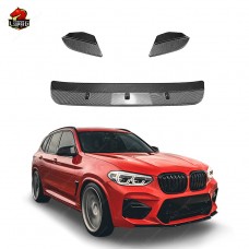 Передняя Губа из Углеродного Волокна для Bmw X3m/x4m, Черный Огонь!