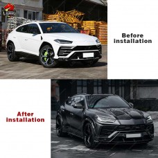 Нижняя Передняя Губа из Углеродного Волокна для Lamborghini Urus: Элегантный Черный Стиль