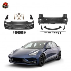 Обвес St Style для Tesla Model 3, Передний и Задний Бамперы, Спойлер. Впечатляющий Образ!