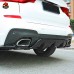 Задний диффузор для BMW X3 G01, карбоновый, черный. Гор