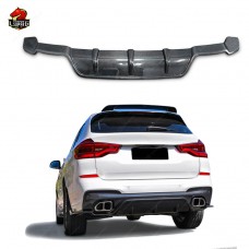 Задний Диффузор для Bmw X3 G01, Карбоновый, Черный. Горячая Распродажа!