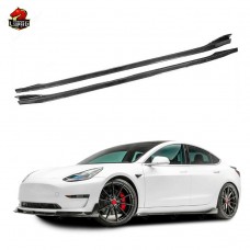 Боковые Юбки Tesla Model 3 из Углеродного Волокна - Стиль и Качество!