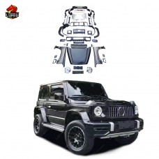 Bodykit G63 Style для Suzuki Wagon и Jimny: Капот, Бампер, Крыло, Спойлер. Черный Пластик