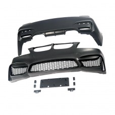 Комплект M4 Body Kit для Bmw 3 Серии E90: Передний и Задний Бамперы. Черный Пластик