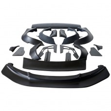 Комплект Обвеса Lb Style для Bmw 3 Серии: Передняя Губа, Накладки на Колеса, Карбоновый Спойлер. Черный Стиль!