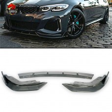 Передняя Накладка Бампера Bmw 3 Серии G20 из Углеродного Волокна, Черного Цвета.
