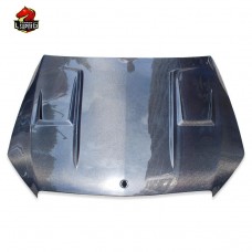 Капот Двигателя C63 Amg из Углеродного Волокна для Mercedes-benz C-класса W204, Черный Луксор.