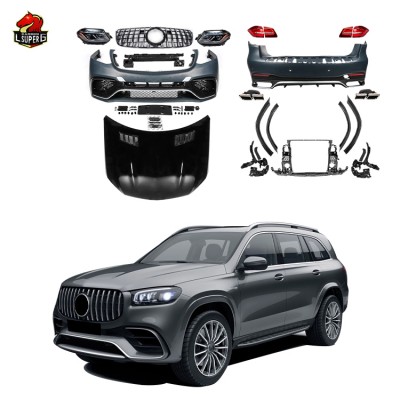 Комплект кузова GLS Amg для Mercedes-Benz W166, черный,