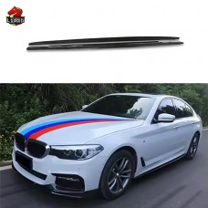 Боковые Юбки из Углеродного Волокна для Bmw 5 Серии G30 в Черном Цвете.