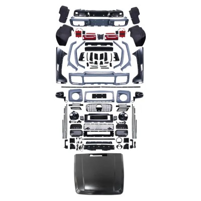 Бамперы и капот Mercedes G-класса W463 в стиле AMG, чер