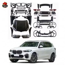 Обвес Mt Style для Bmw X5 E70: Передний и Задний Бампер, Капот, Фары. Пластик, Черный.
