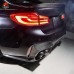 Диффузор задний 3D для BMW 5 серии F90, углеродное воло