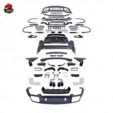 Обвес Porsche Cayenne Black Upgrade 9y0 Style: Передний и Задний Бампер, Фары, Фонари, Крылья