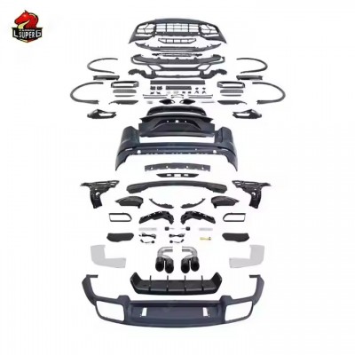 Обвес Porsche Cayenne Black Upgrade 9Y0 Style: передний