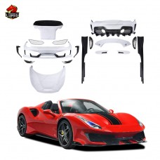 Комплект Кузова из Углеродного Волокна для Ferrari 488 - Новый P-стиль
