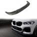 Передняя губа BMW X3 G01 в глянцевом черном карбоне