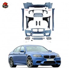 Обвес для Bmw 5 Серии F10 F18 M5, Черный, Стиль M5, Комплектация для Передней и Задней Части