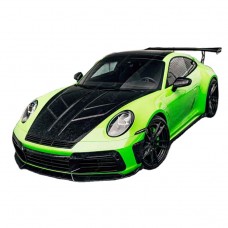 Передний Бампер Porsche 911 из Углеродного Волокна в Стиле K, Черный Glamour