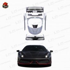 Бампер для Ferrari 458 Upgrade M Style Body Kit: Элегантное Углеродное Волокно, Черный Цвет
