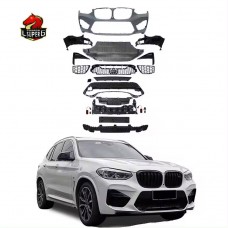 Обвес для Bmw X3, Бамперы и Юбки, Задний Диффузор, Пластик, Стильный Черный.