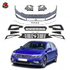 Передний Бампер Volkswagen Passat B8 R Line Style, Пластик, Черный