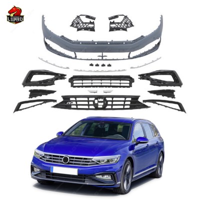 Передний бампер Volkswagen Passat B8 R Line Style, плас