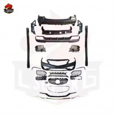 Обвес E63 для Mercedes-benz E-klasse: Бамперы, Решетка, Диффузор, Юбки. Черный Пластик.