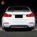 Задний диффузор BMW M3/M4 из углеродного волокна, черны
