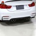 Задний диффузор BMW M3/M4 из углеродного волокна, черны