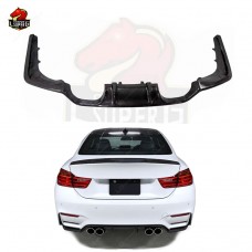 Задний Диффузор Bmw M3/m4 из Углеродного Волокна, Черный 3d Стиль.