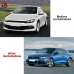 Обвес в стиле R для Volkswagen Scirocco 2009, черный пл