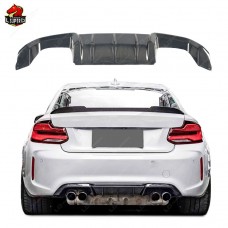 Диффузор Заднего Бампера Bmw M2 из Углеродного Волокна - Стиль Mp.