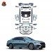Обвес LCI M5 для BMW F10, черная грунтовка, пластик