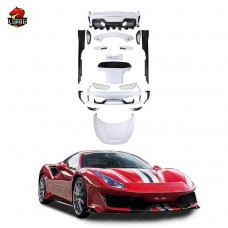 Обвес P-style из Углеродного Волокна для Ferrari 488 - Элегантная Черная Роскошь