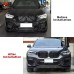 Передняя губа для BMW X3 G01, карбоновый стиль, черный.