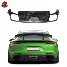Задний Диффузор Porsche Panamera из Углеродного Волокна, Черныйluxury.