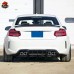 Диффузор задний для BMW M2 - стиль MP, пластик, черный