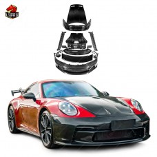 Комплект Кузова из Углеродного Волокна для Porsche 911, Стиль Gt3, Черный.