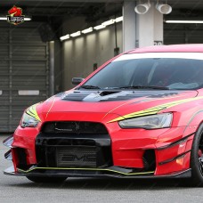 V-образный Обвес для Mitsubishi Evo X: Стиль и Защита в Черном Цвете