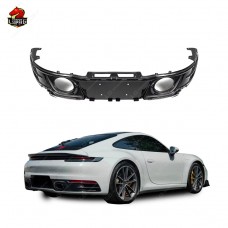 Диффузор Задний Porsche 911 992 из Углеродного Волокна. Модернизированный Обвес в Стиле Sd.