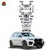 Обвес LCI F95 X5M Design для BMW G05 Black Plastic. Нов