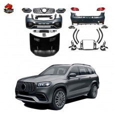 Обвес X166 для Mercedes-benz Gl - Gls63, Черный, с Фарами, Фонарями, Диффузором
