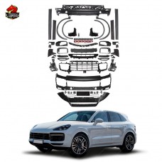 Комплект Кузова Turbo Style для Porsche Cayenne 9y0 Tkt - Обновленный Стиль в Черном