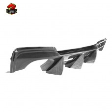 Диффузор Заднего Бампера Bmw 1 Серии E82 Coupe 2010-2013 Rz Style, Углеродное Волокно, Черный