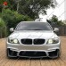 Бампер BMW 3 серии E90 LCI в стиле M4, черный пластик. 