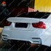 Бампер BMW 3 серии E90 LCI в стиле M4, черный пластик. 