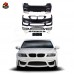 Бампер BMW 3 серии E90 LCI в стиле M4, черный пластик. 